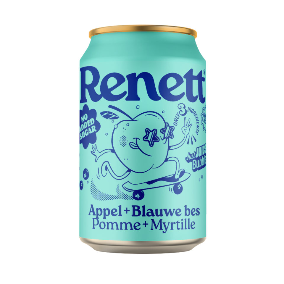 RENETT VISUAL Appel + Blauwe bes