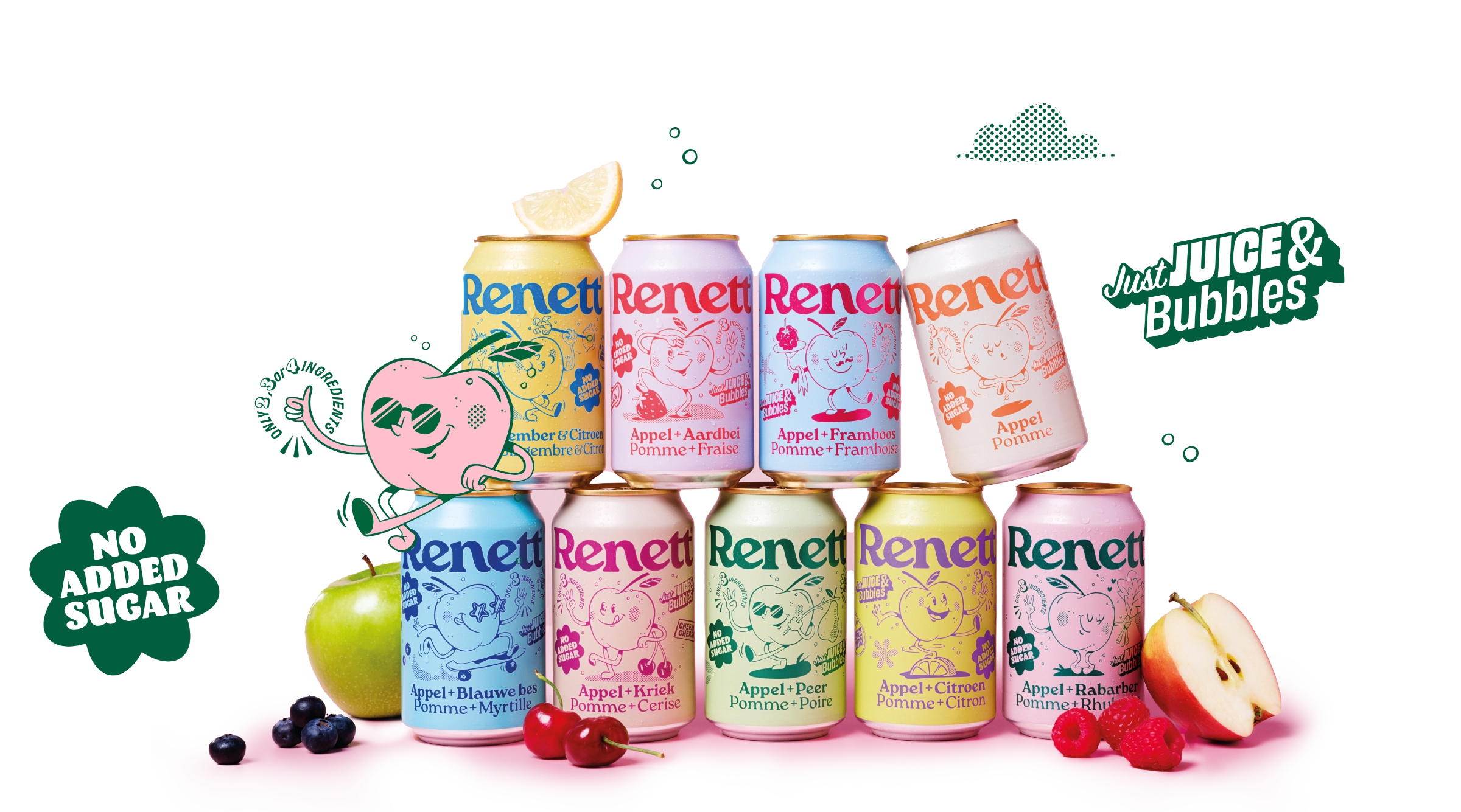 Renett cans and flavors